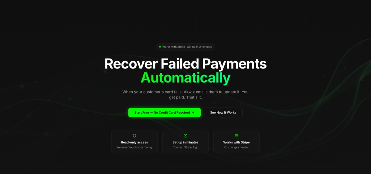 Akwiz product homepage